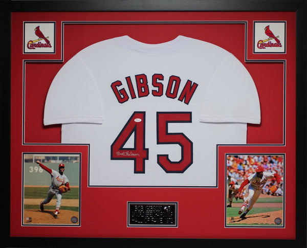 bob gibson autographed jersey