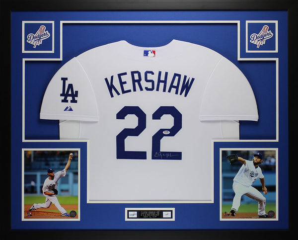Clayton Kershaw Autographed and Framed 