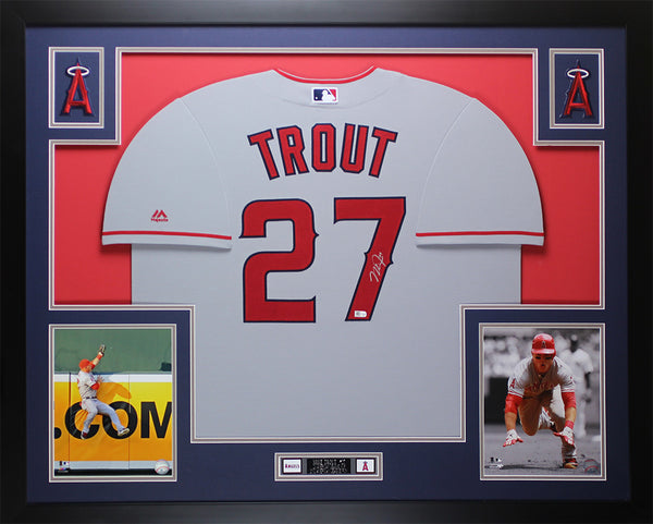 mike trout jersey gray