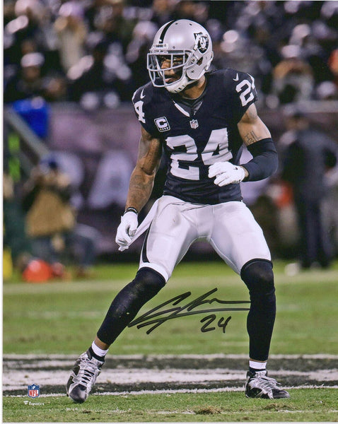 Charles Woodson Oakland Raiders Autographed 8' x 10' Stance Photograph