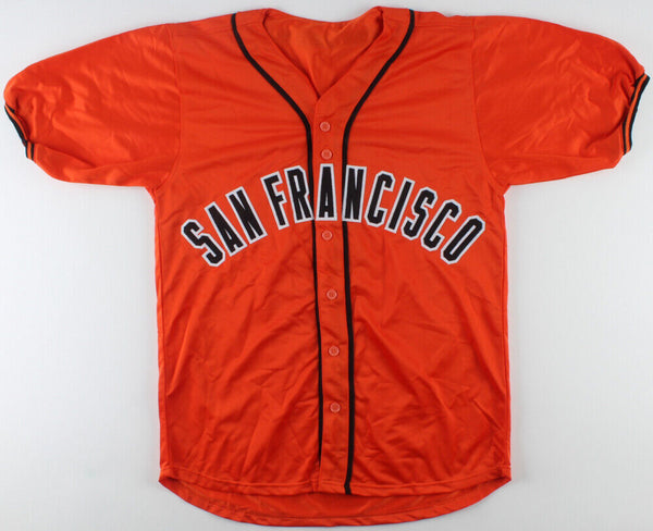 Matt Cain Autographed Orange San Francisco Giants Jersey- JSA