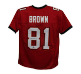 Antonio Brown Autographed/Signed Pro Style Red XL Jersey Beckett BAS 33691