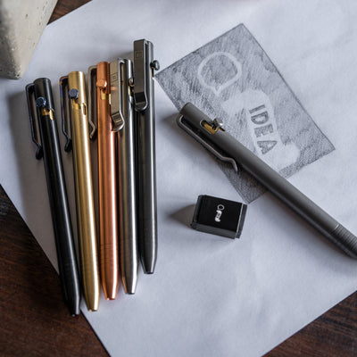 Big Idea Design - Brass & Copper Pocket Pro Pen (The Auto Adjusting ED –  KOHEZI