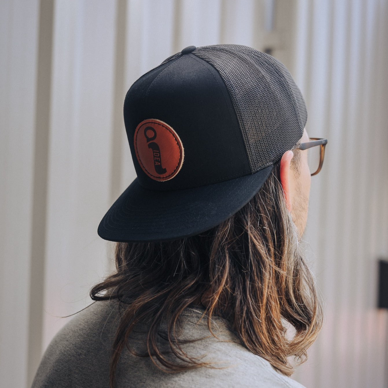 Leather Patch Trucker Hat