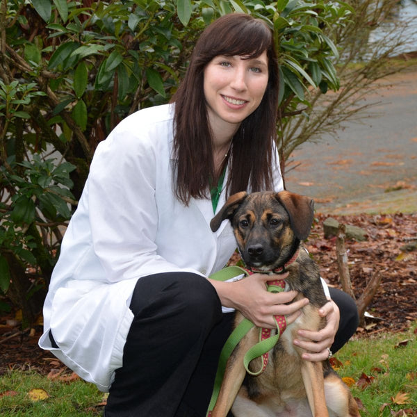 Dr. Liza Cahn with dog