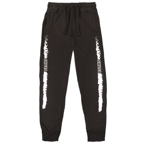 black flare sweatpants