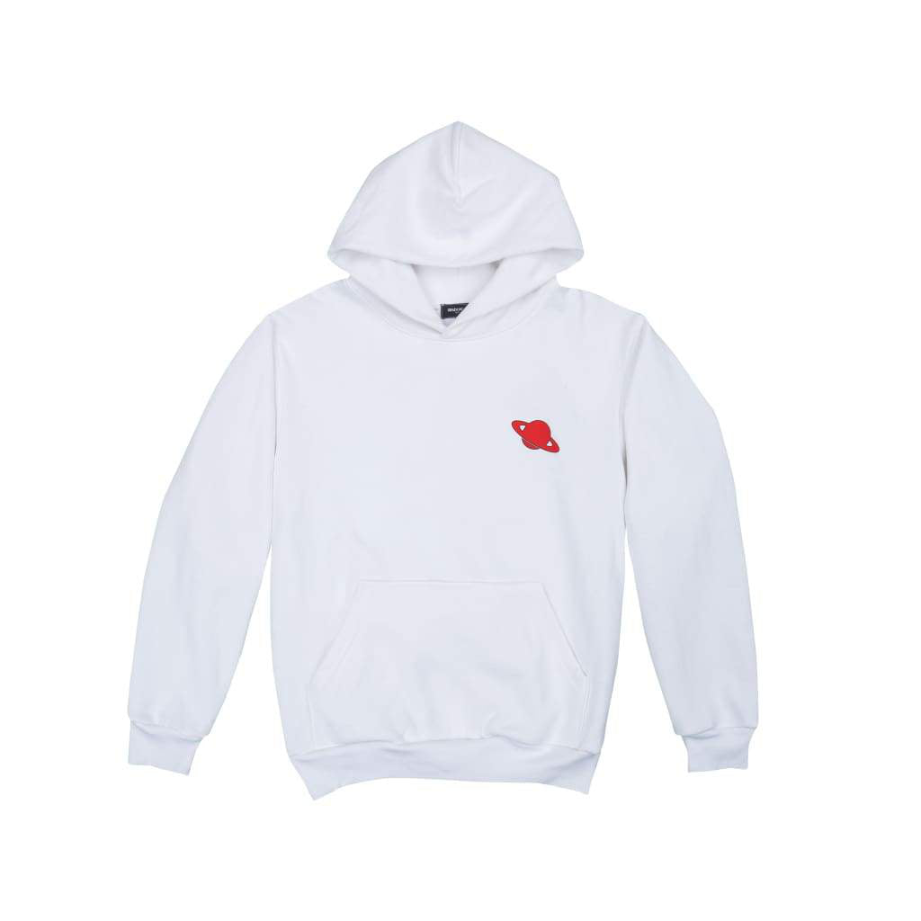 next white hoodie