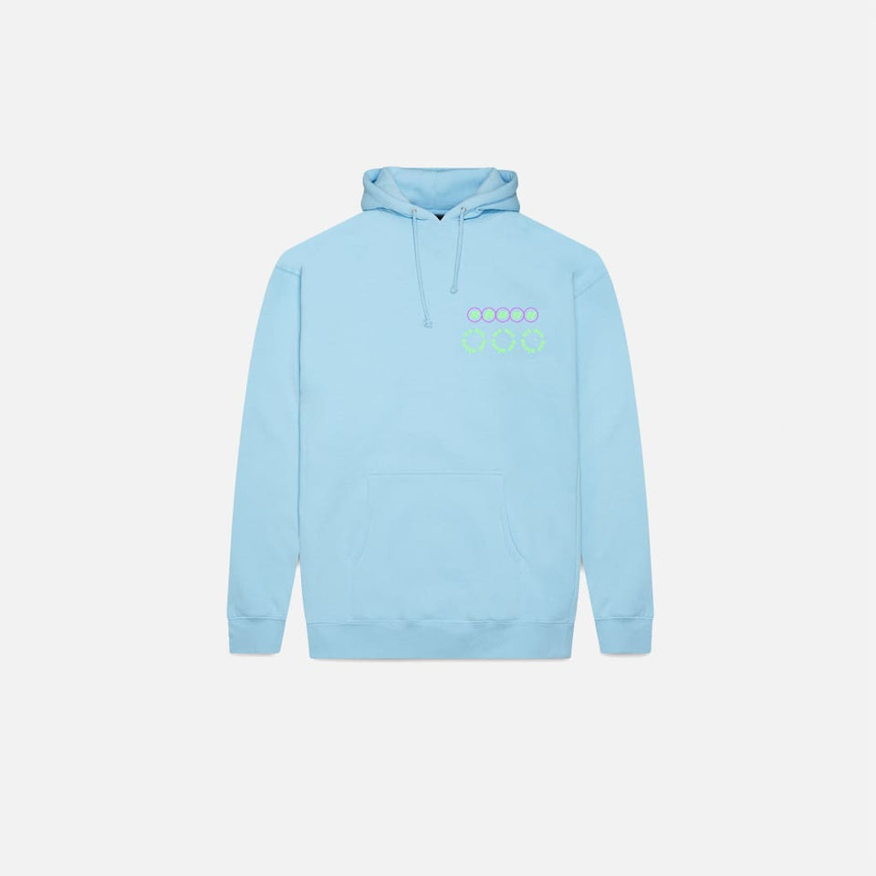 dark powder blue hoodie