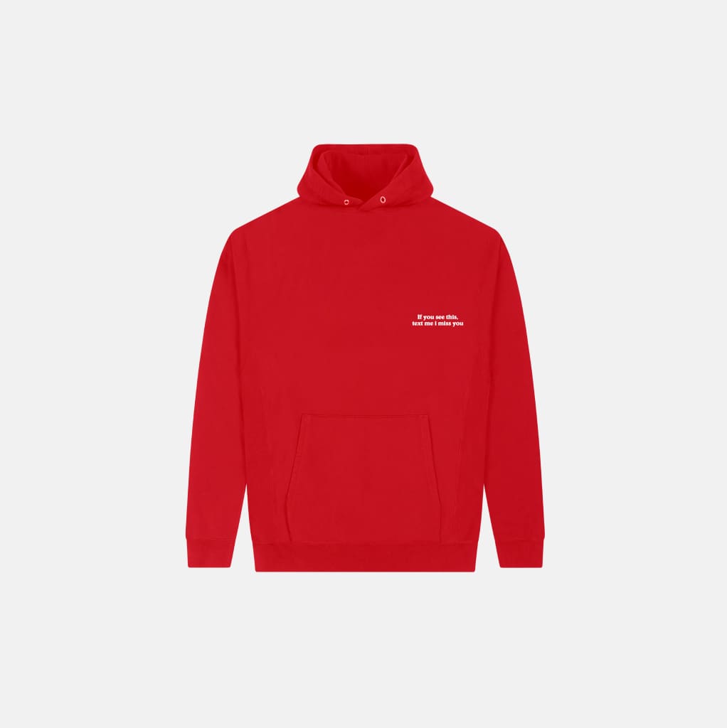 shadow hill red hoodie