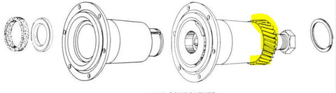 Globe Slicer 747-17 fiber gear