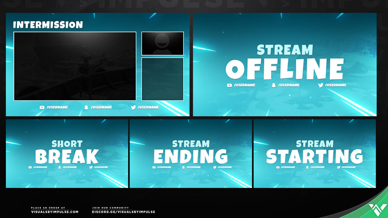 Blizzard Animated Stream Package - Visuals by Impulse