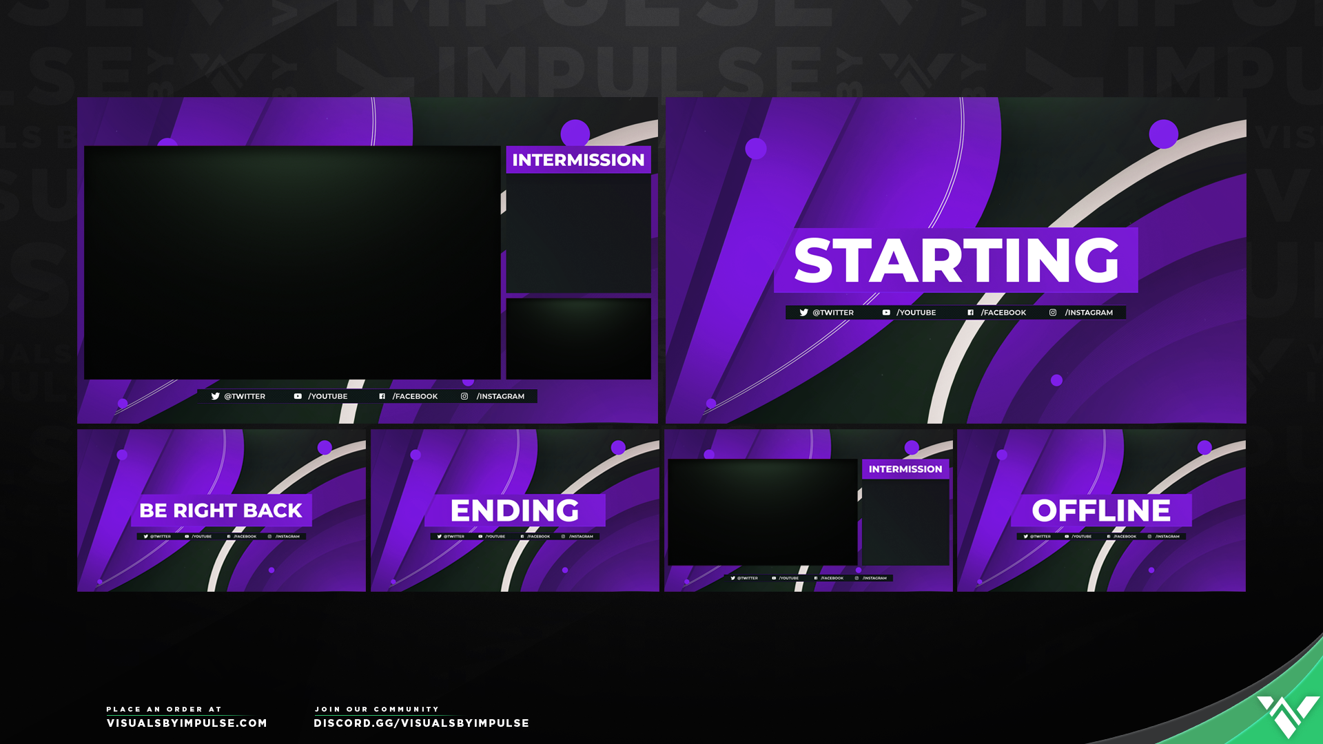 'Spectrum' Stream Screen Package: Overlay Screens for ... - 1920 x 1080 png 1079kB