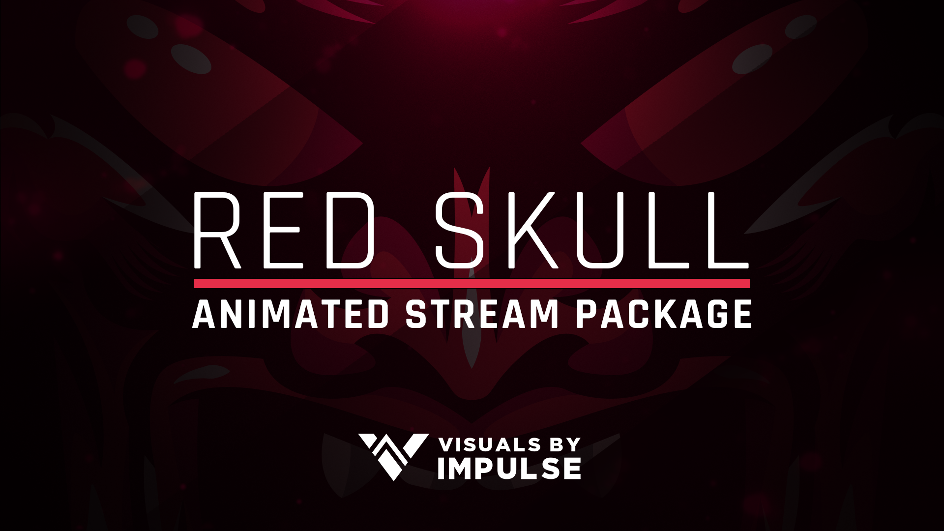 Red Skull Overlays - Animated Graphics for Twitch and Mixer Streamers