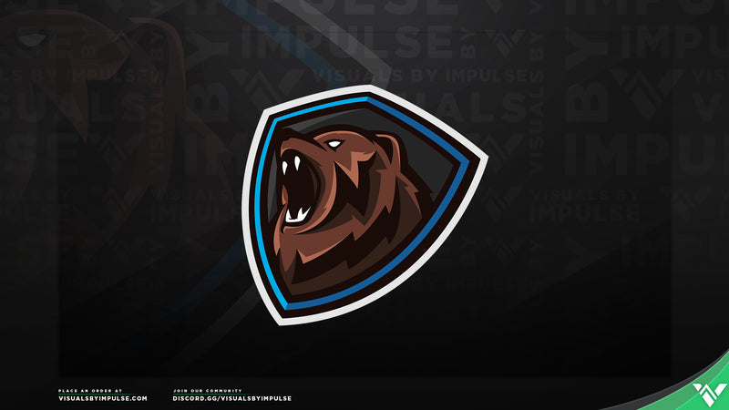 Grizzly Bear Mascot Logo - Visuals by Impulse