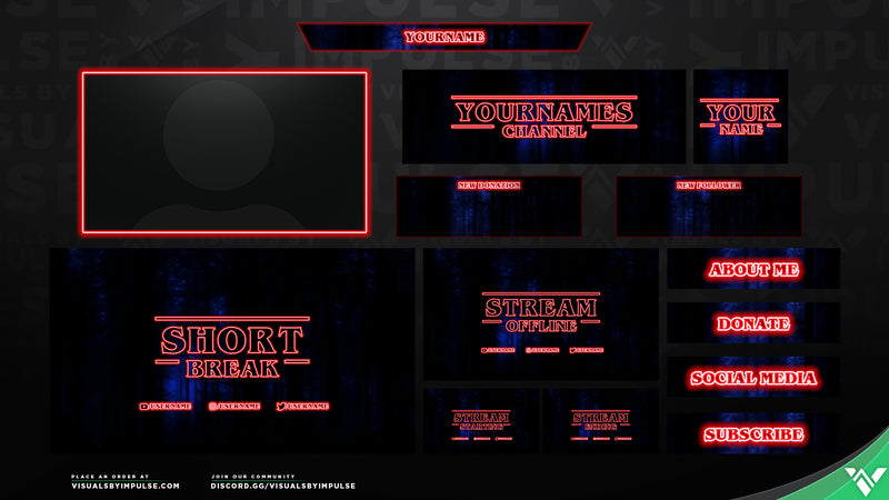 Stranger Stream Package - Visuals by Impulse