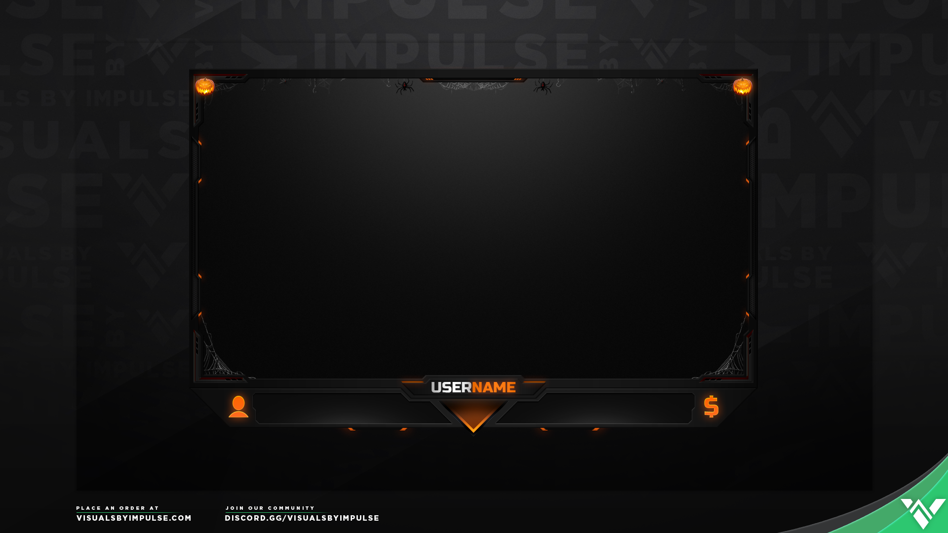 Halloween Webcam Overlay | Visuals by Impulse - 1920 x 1080 png 1020kB