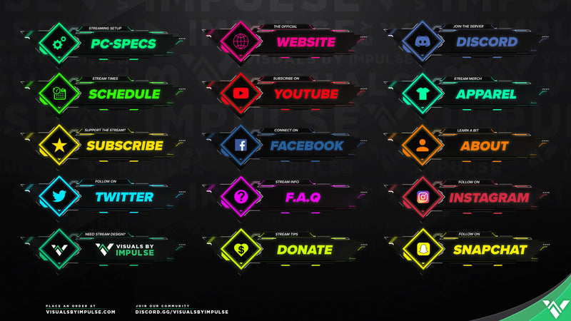 Nanotech Twitch Panels - Visuals by Impulse