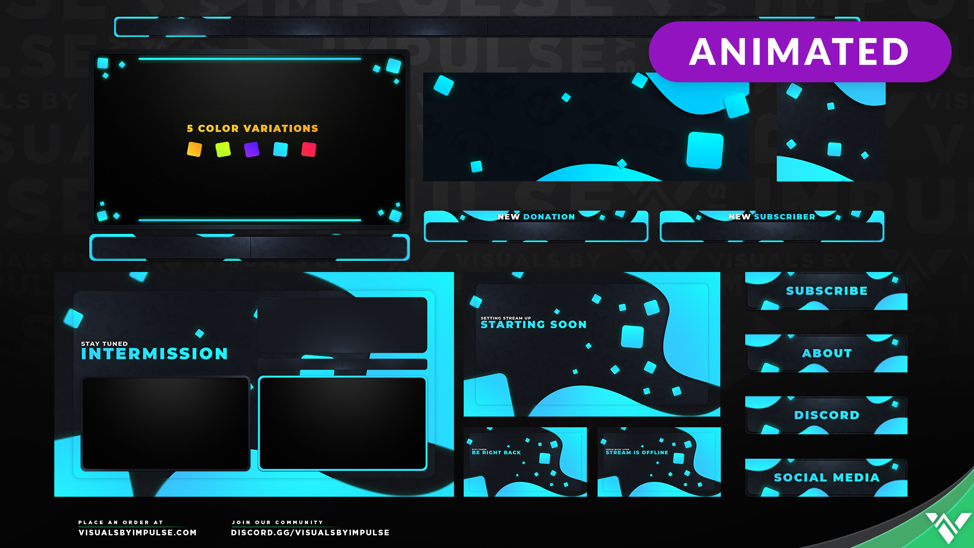 Pixel Storm Animated Stream Overlays - Graphics for Twitch ... - 1920 x 1080 png 1365kB