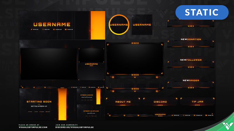 Blackout Stream Package - Visuals by Impulse