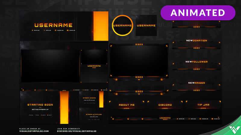 Blackout Stream Package - Visuals by Impulse