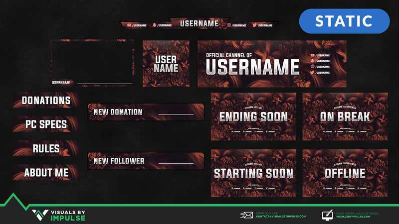 Blossom Monarchy Stream Package - Visuals by Impulse