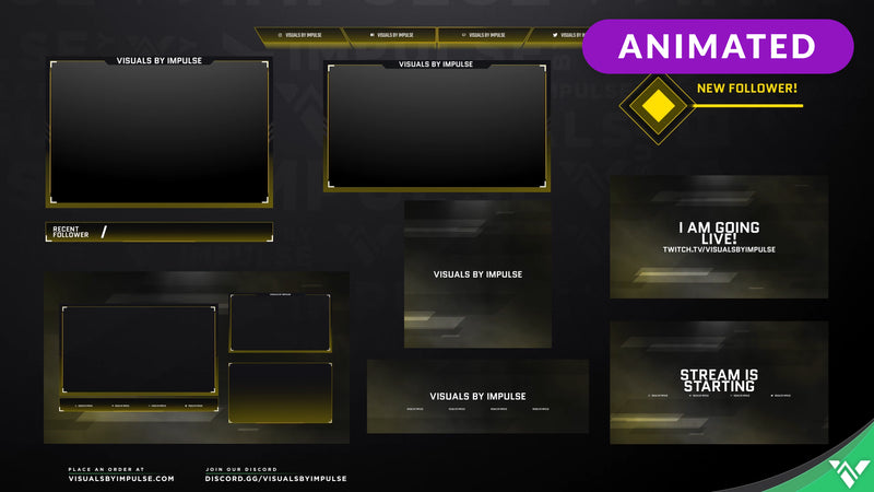 Champion Animated Stream Package - Visuals by Impulse