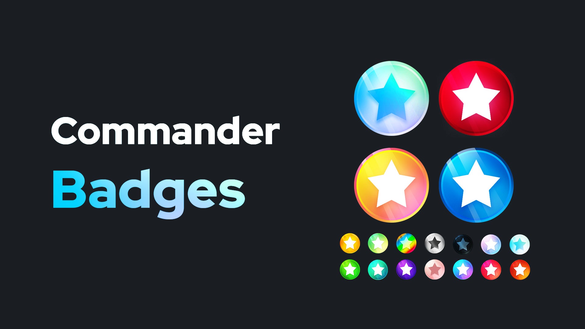 Commander Free Sub Badges For Twitch Youtube