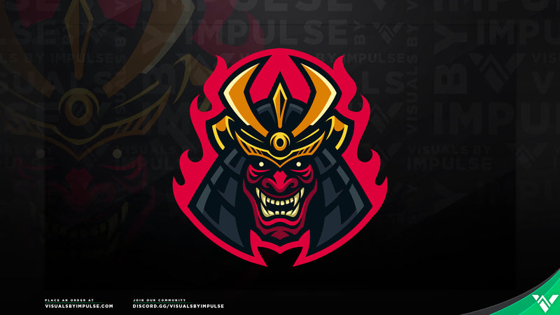 Samurai Demon Premade Logo - Visuals by Impulse