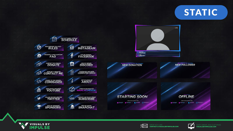 Fade Stream Package - Visuals by Impulse