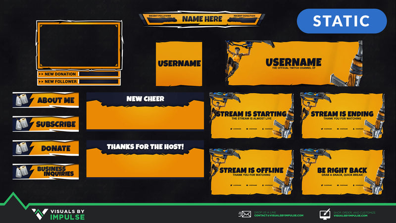 Fortnite Stream Package - Visuals by Impulse