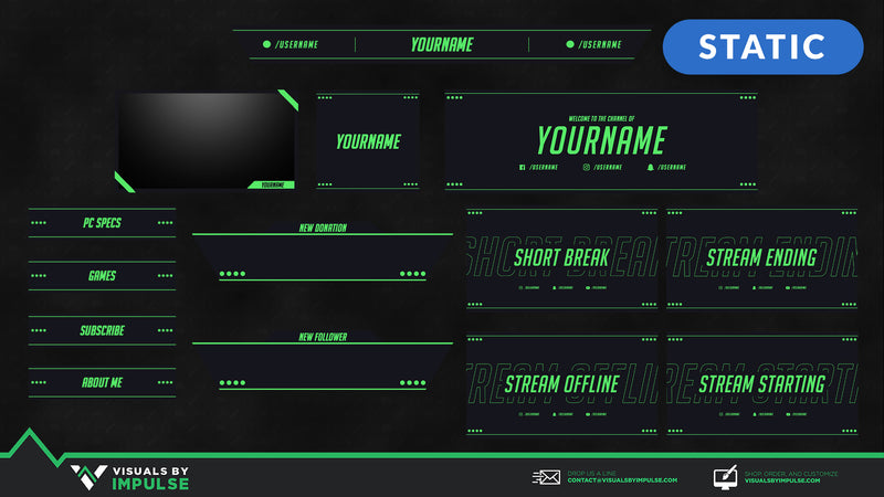 Vibrant Green Stream Package Stream Package