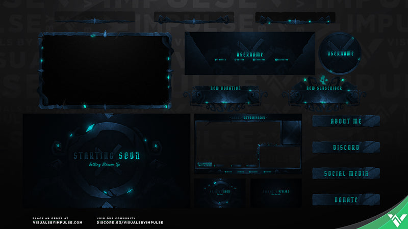 Kraken Animated Stream Package - Visuals by Impulse