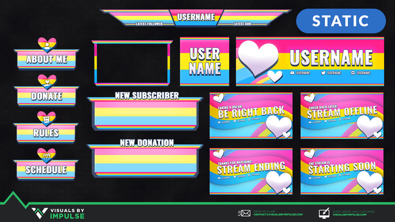LGBT Pride Stream Packages - Visuals by Impulse