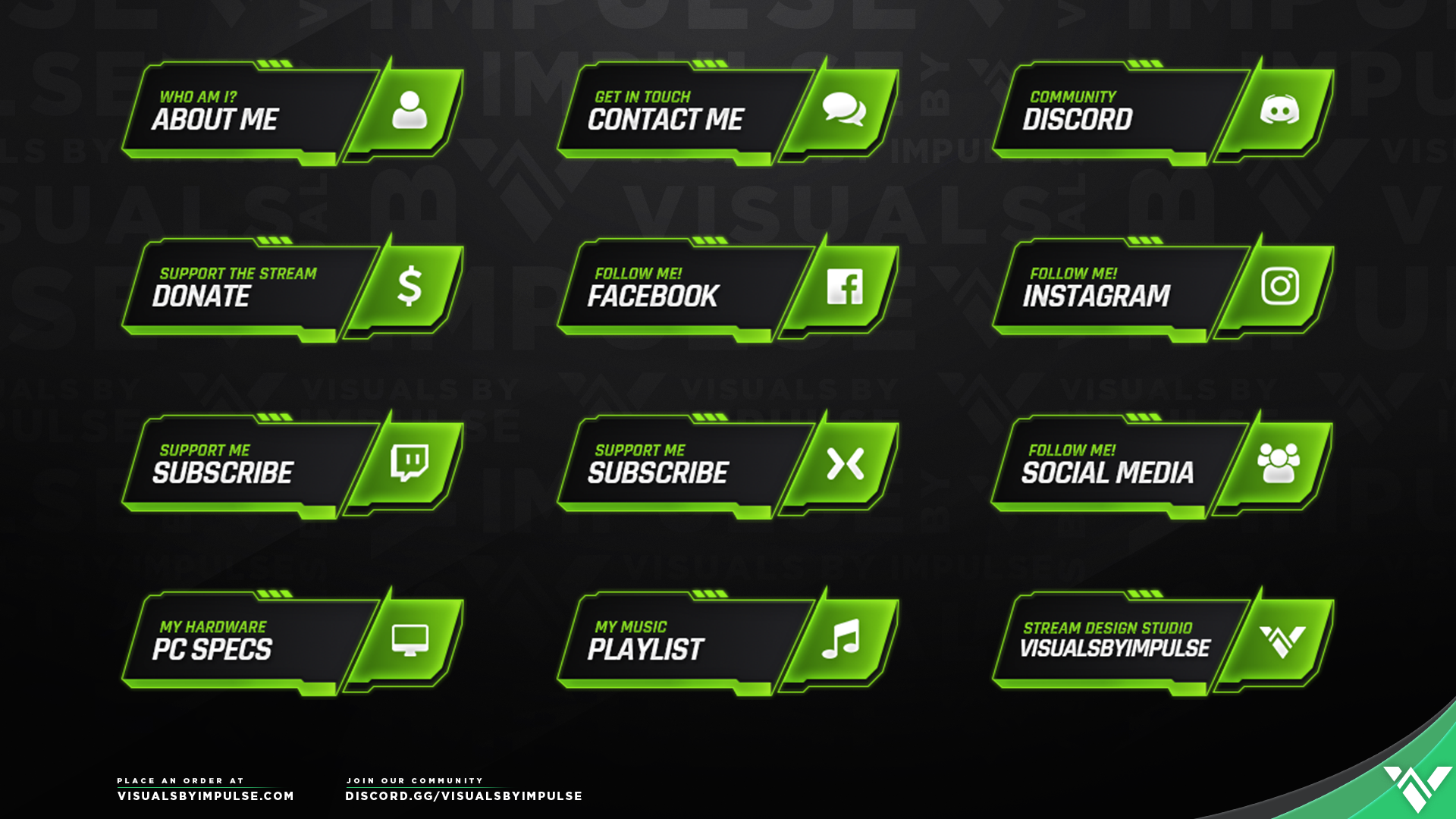 | FREE | Mecha Twitch Panels | Visuals by Impulse