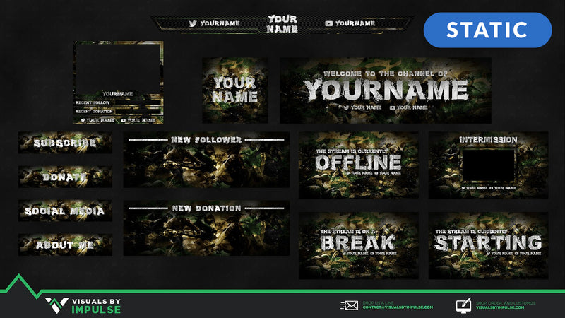 Military Stream Package - Visuals by Impulse