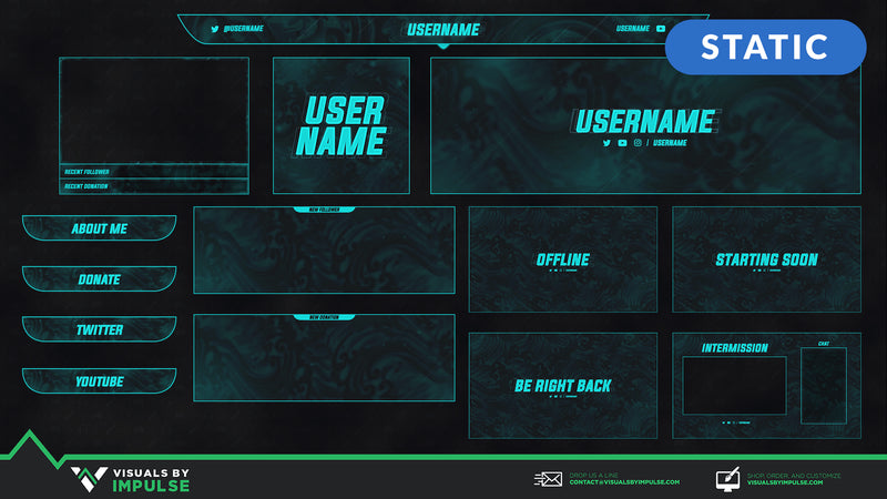 Ocean Breeze Stream Package - Visuals by Impulse