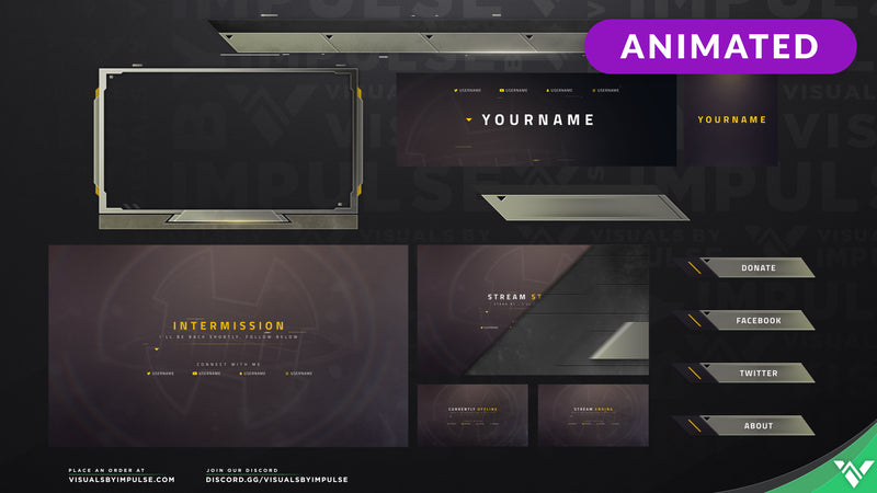 Pilot Animated Stream Package - Visuals by Impulse