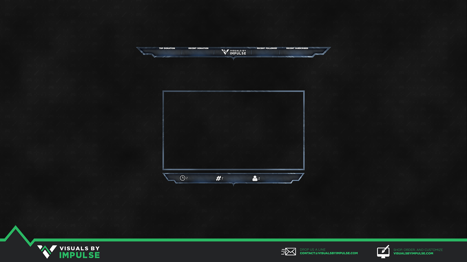 Webcam overlay template