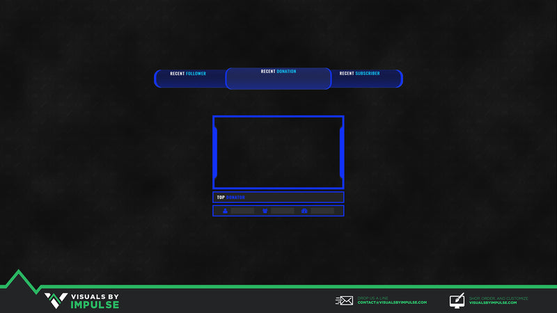Race Blue Twitch Overlay - Visuals by Impulse