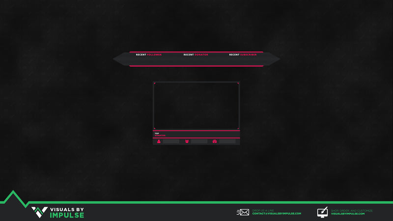 Pink Jacket Twitch Overlay - Visuals by Impulse