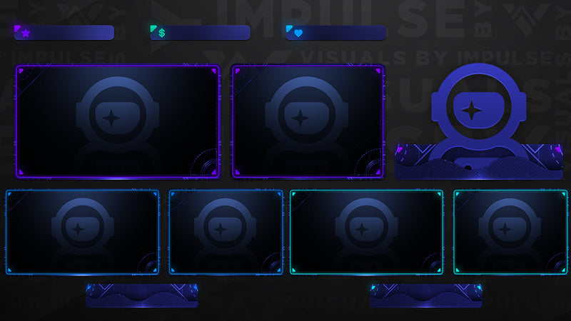 Dark Matter Animated Stream Package - Visuals by Impulse