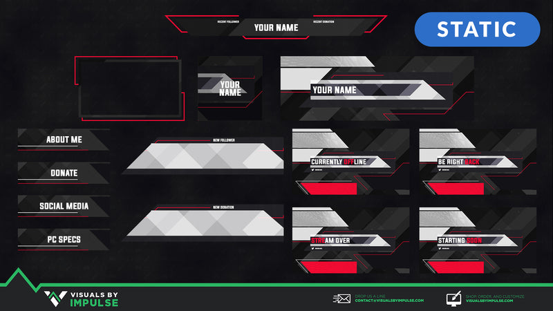 Redline Stream Package - Visuals by Impulse