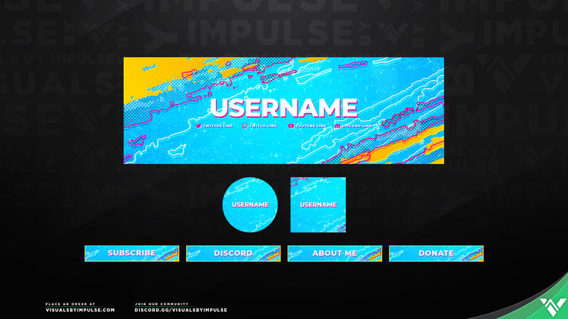 Riptide Animated Stream Package - Visuals by Impulse