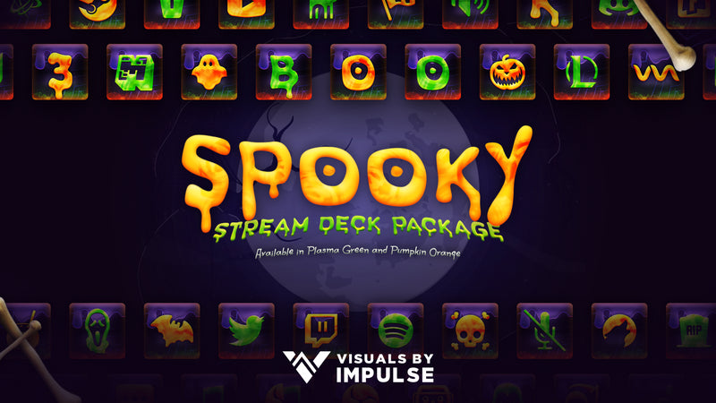 Spooky Stream Deck Icons - Visuals by Impulse