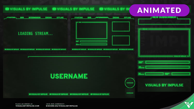 Streamer-Boy Animated Stream Package - Visuals by Impulse