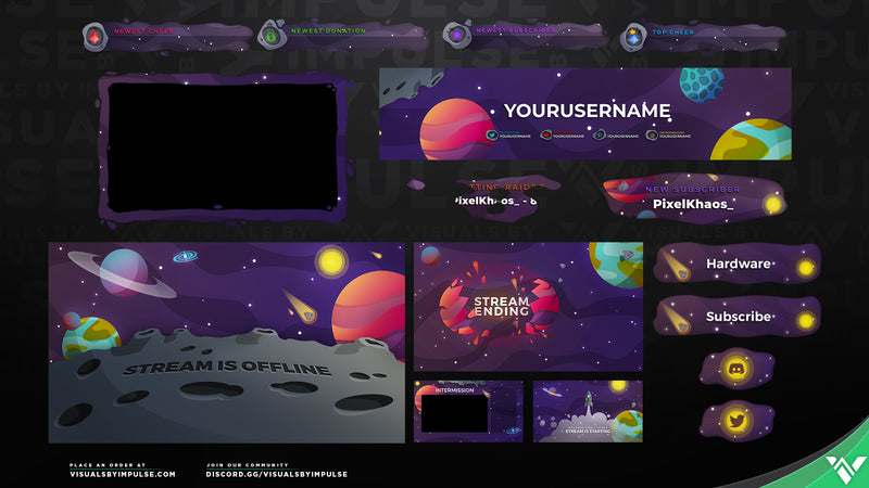 Cosmos Stream Package - Visuals by Impulse