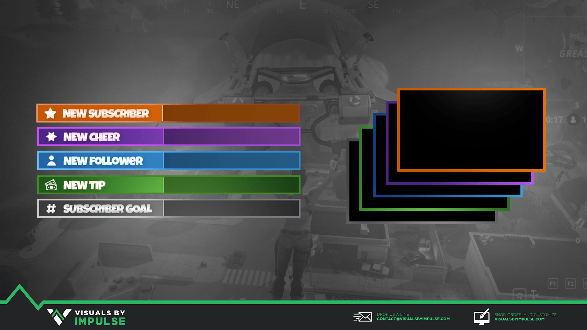 animated fortnite stream package visuals by impulse - fortnite new layout