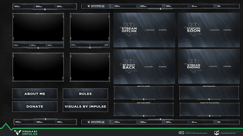 Animated Stream Package WBG Edition - Visuals by Impulse