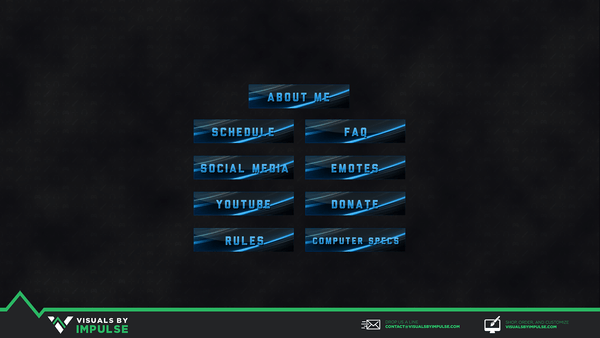 Blue Abstract Twitch Panels | Visuals by Impulse - 600 x 338 png 63kB