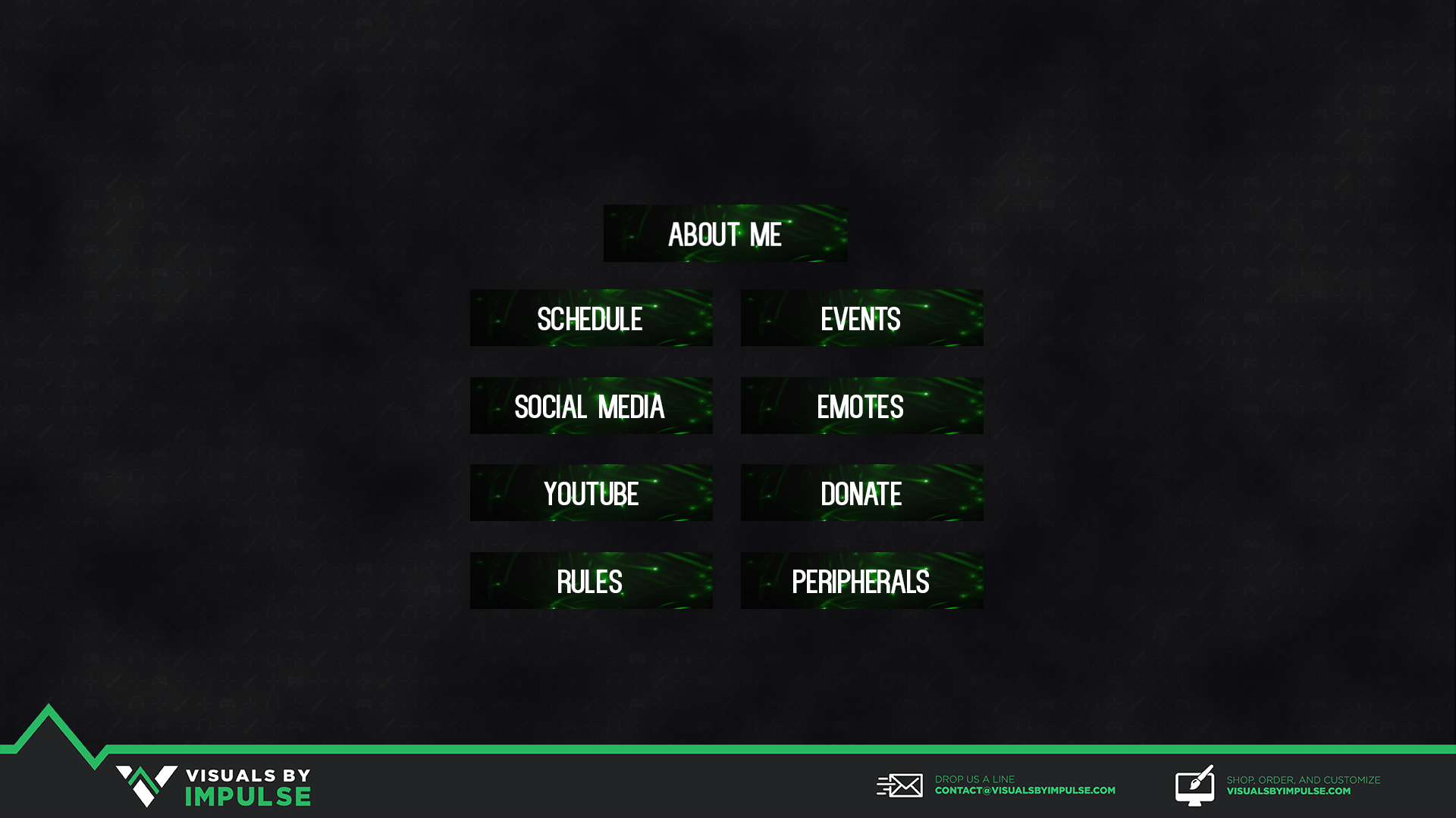 Glowing Twitch Panels | Free Stream Overlays | Visuals by ...